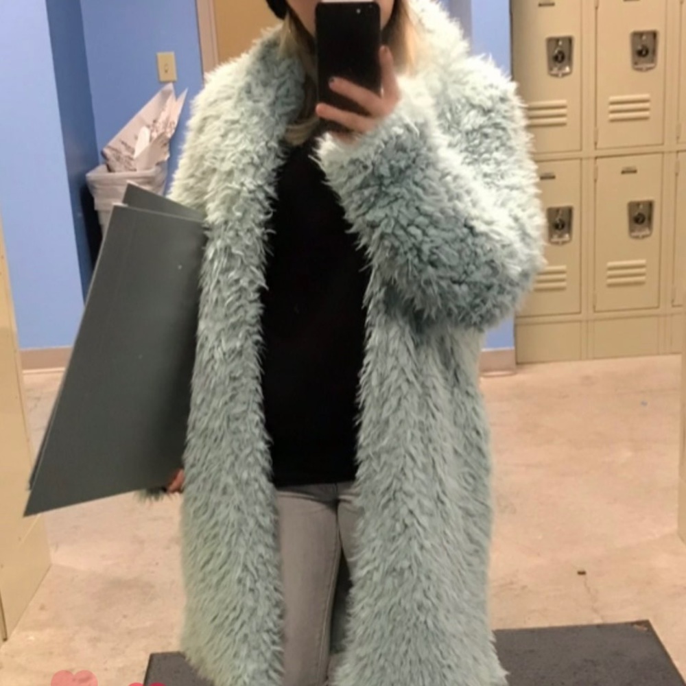 Light teal jacket